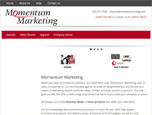 Tablet Screenshot of momentum-mktg.com